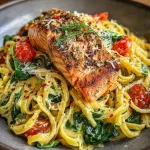Salmon pasta