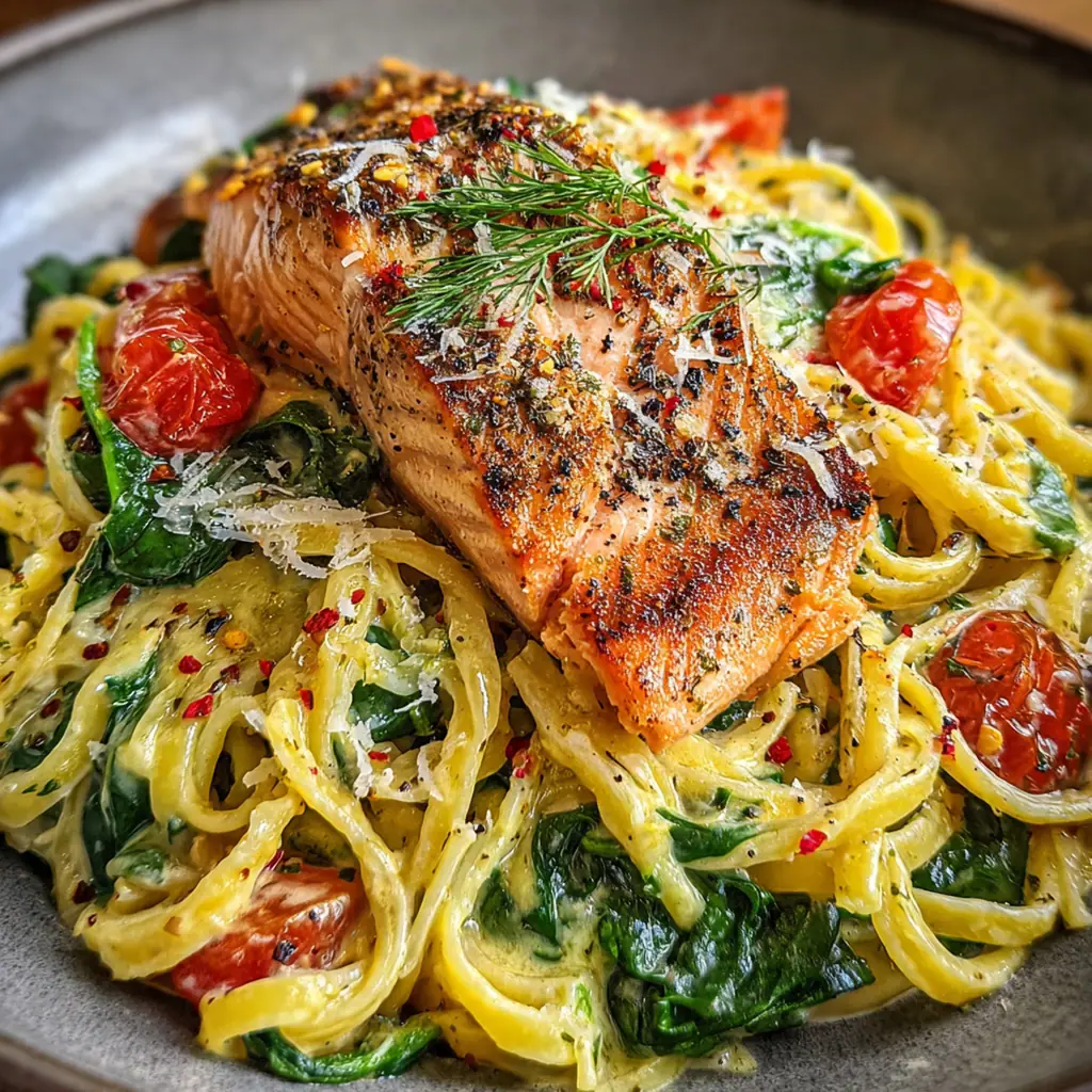 Salmon pasta