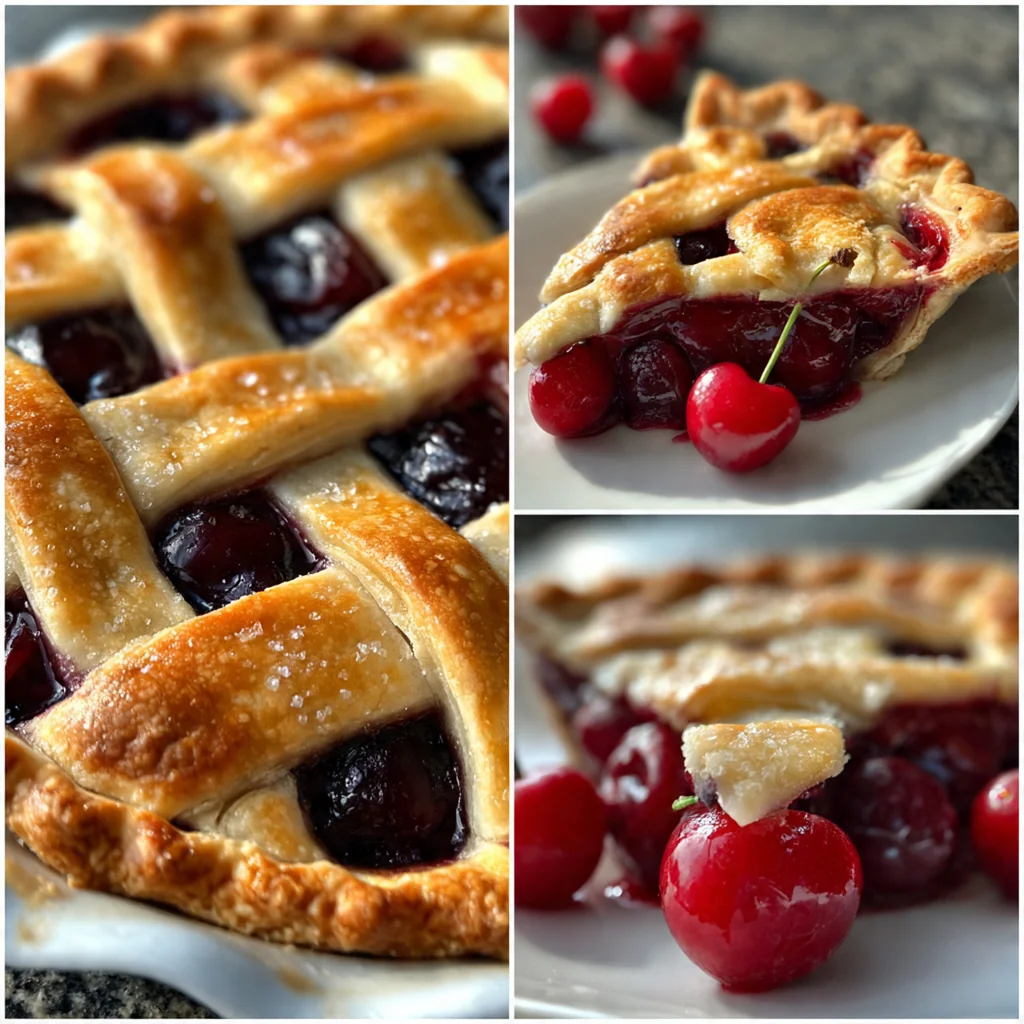 Homemade cherry pie