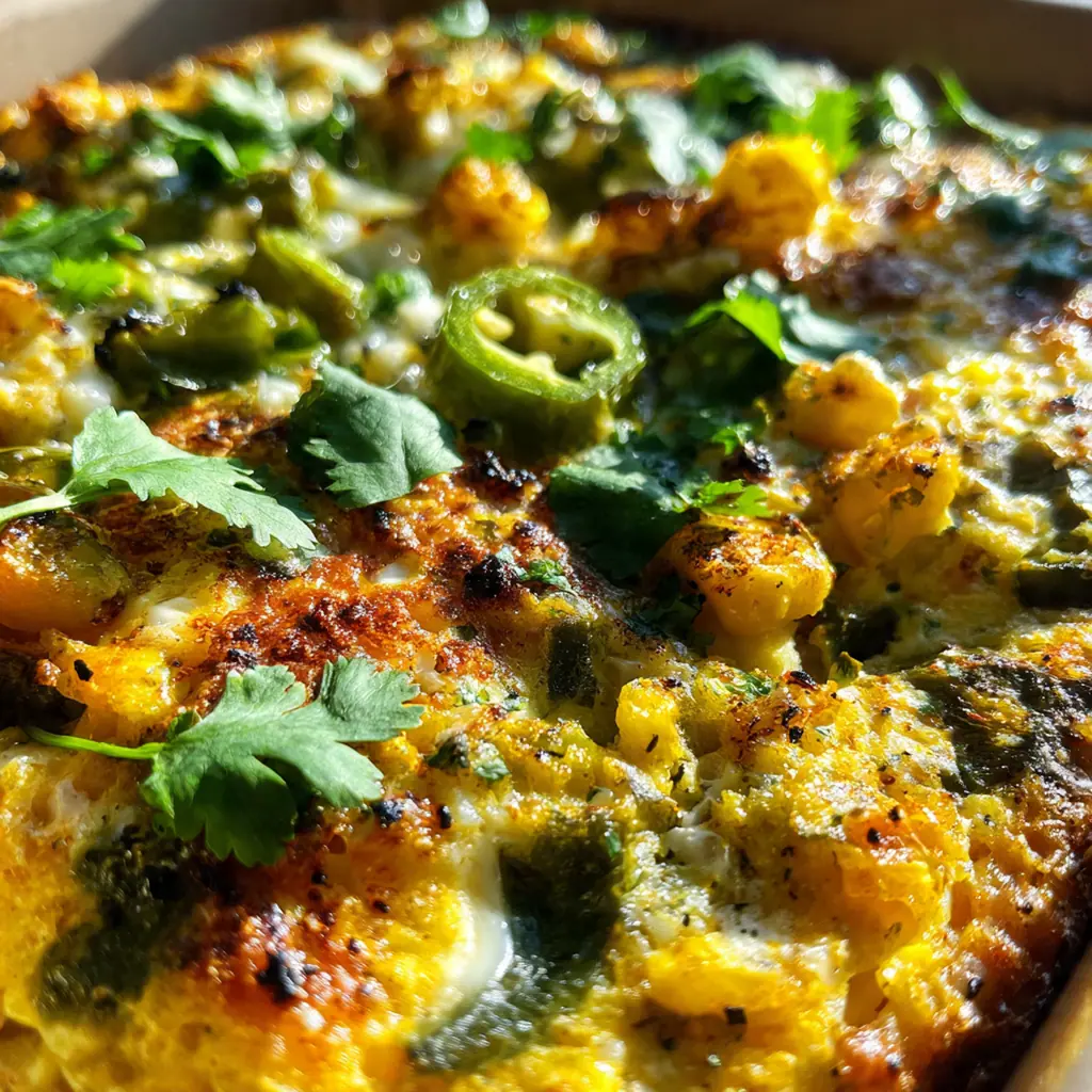 Smoky Poblano Corn Pudding