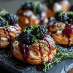 Blackberry Goat Cheese Twists