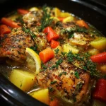 Crock pot lemon pepper chicken