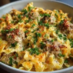 Swedish Meatball Pasta Bake