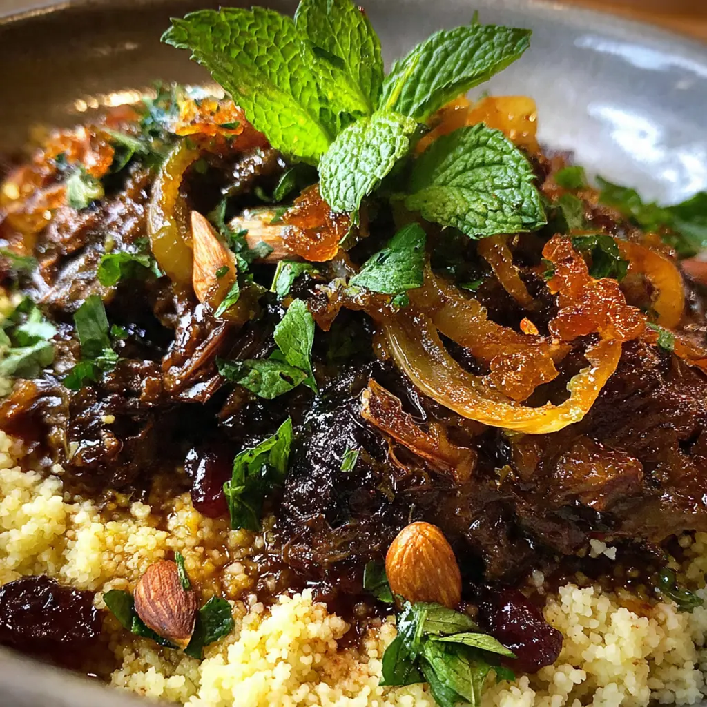 Moroccan Lamb with Shiraz Honey Sauce