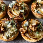 Blue Cheese and Pear Tartlets