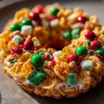 Christmas Cornflake Wreath Cookies