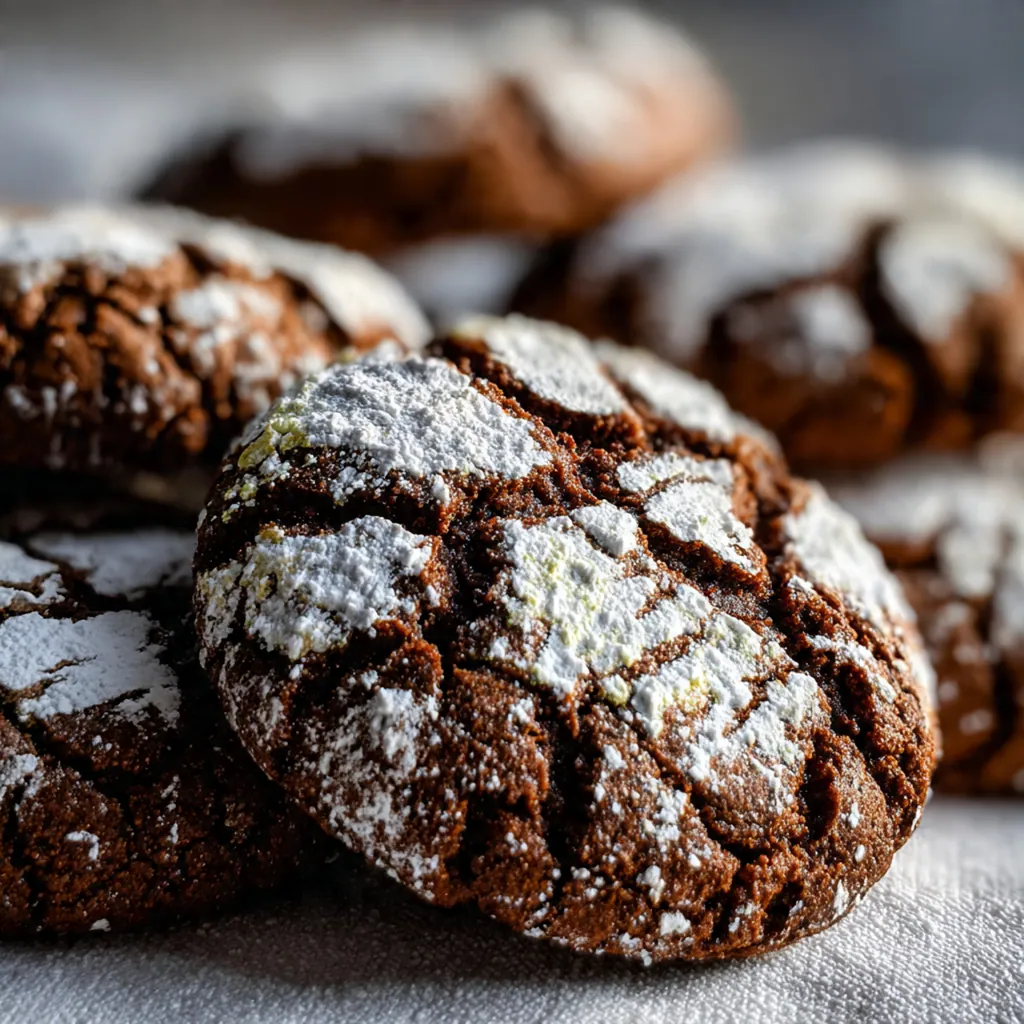 Chocolate crinkle cookies recipe