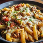Cheesy Penne Ground Beef