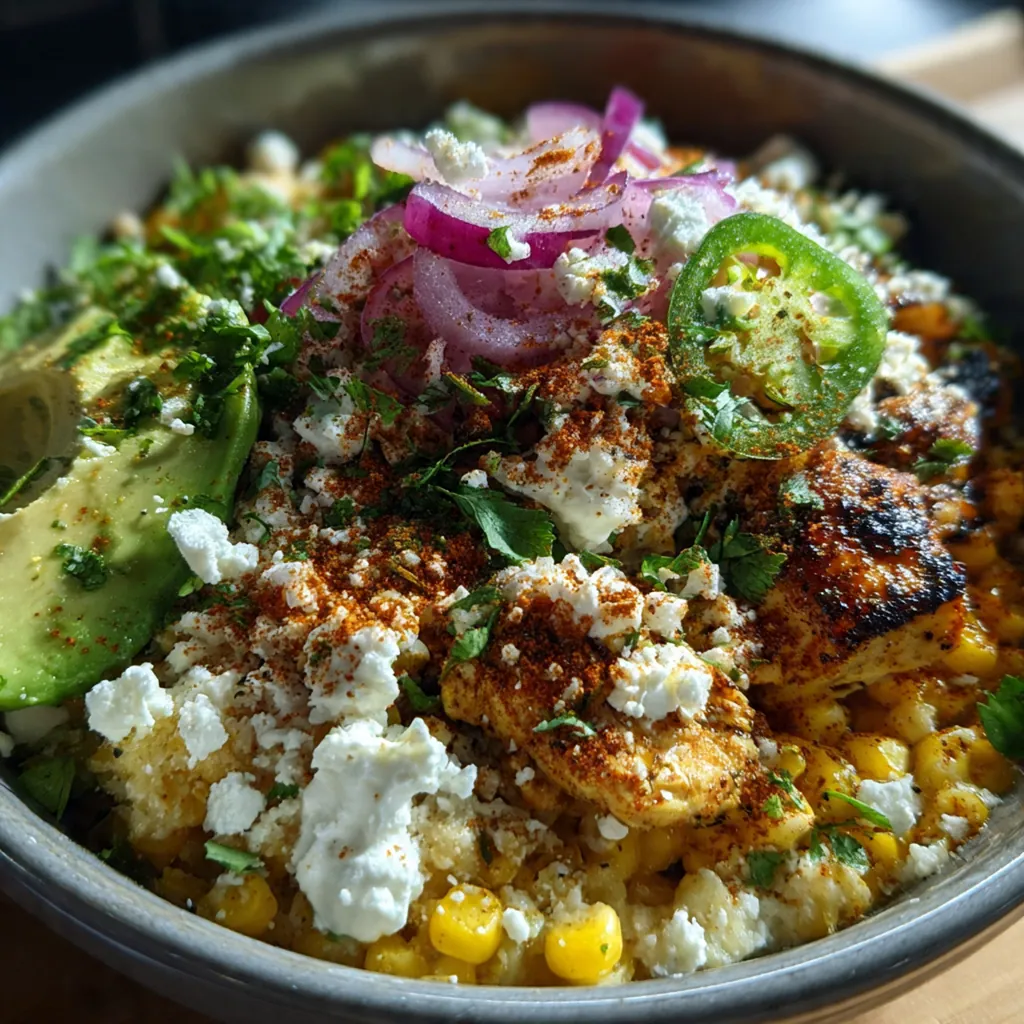 Street Corn Chicken Bowl