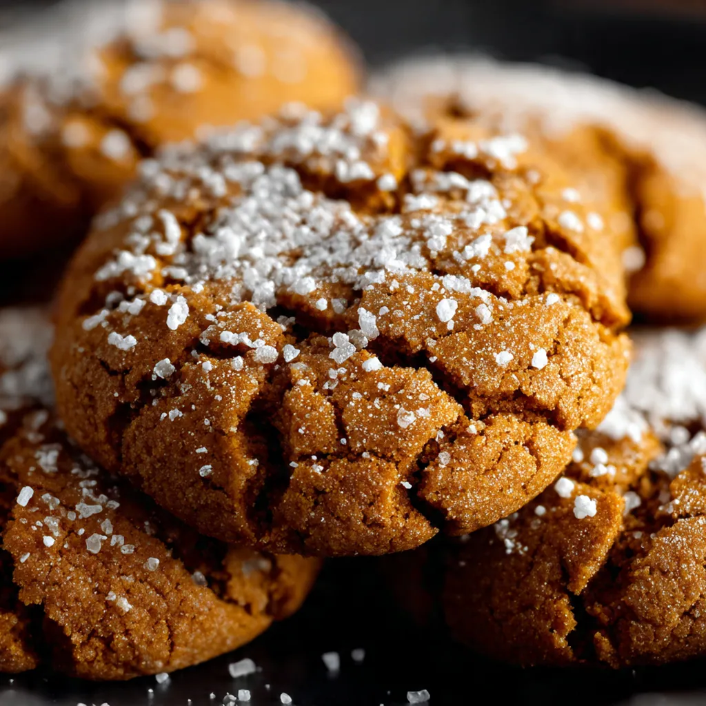 Gingerbread Crinkle Cookies