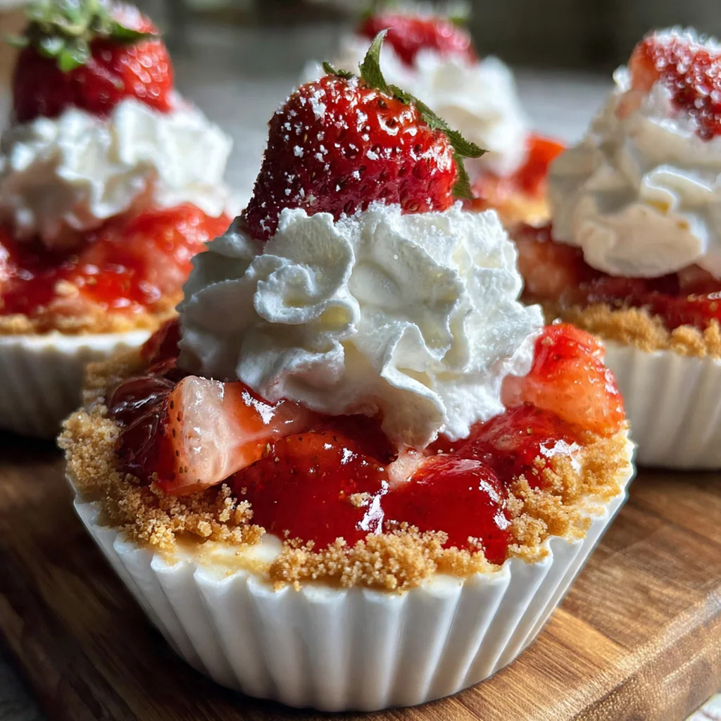 Strawberry Crunch Cheesecake Cups