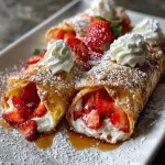 Strawberry Cheesecake Chimichangas