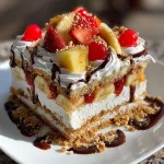 No Bake Banana Split Cake