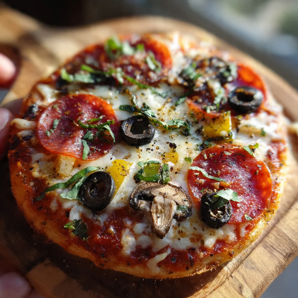 Easy Peasy Mini Halloween Pizza