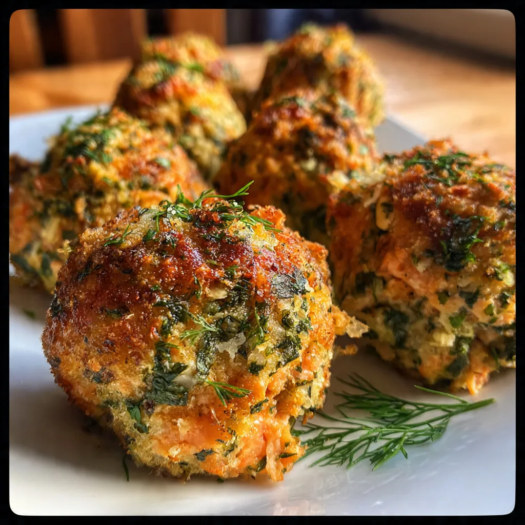 Baked Salmon Meatballs