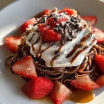Chocolate Pancake Spaghetti
