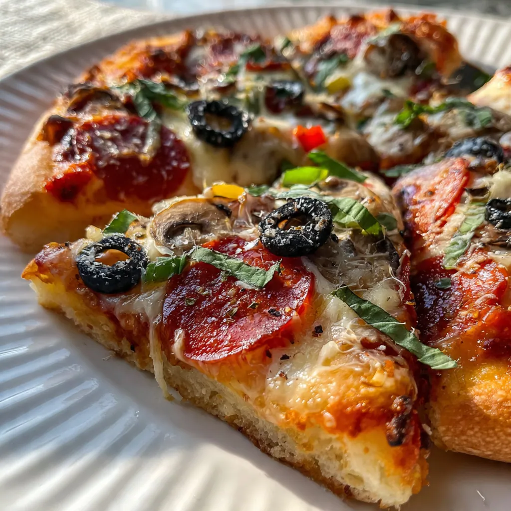 Freshly baked easy peasy mini halloween pizza with melted cheese and crispy tortilla edges
