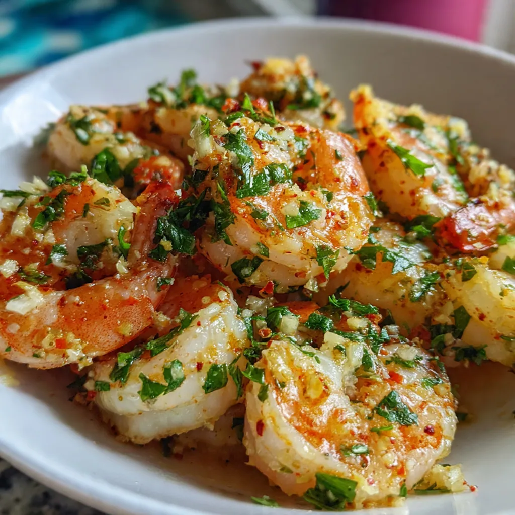 Close-up of a golden round of shrimp butter melting over a grilled steak