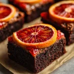 Blood Orange Curd Brownies
