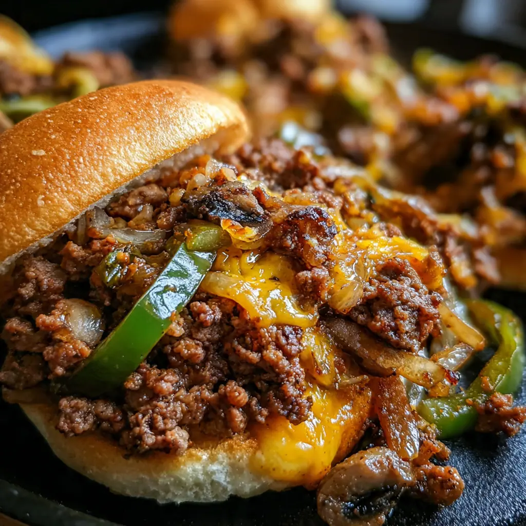 Philly Cheese Steak Sloppy Joes