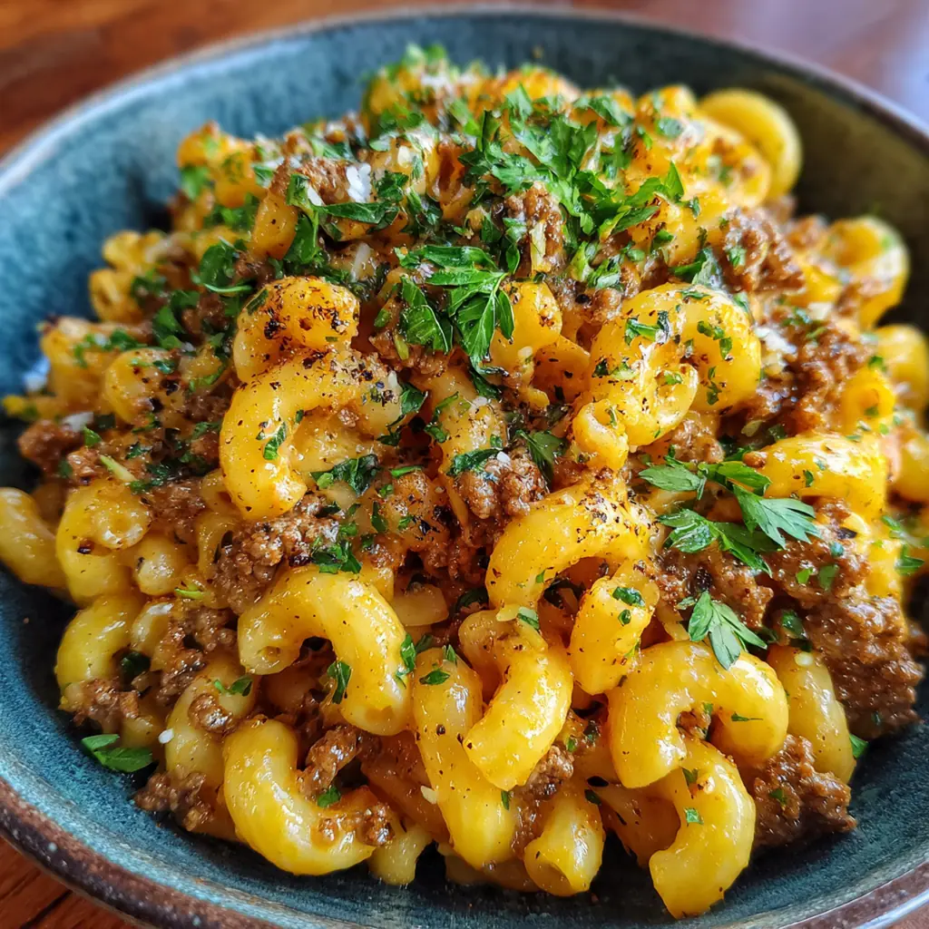 Cheesy Cheeseburger Pasta