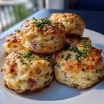 Ham Cheese Butter Swim Biscuits