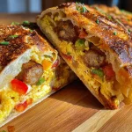 Easy Breakfast Stromboli