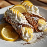 Zesty Lemon Meringue Pie Cannolis