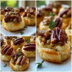 Bourbon Pecan Brie Bites