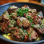 Garlic Butter Steak Bites Parmesan Cream Sauce