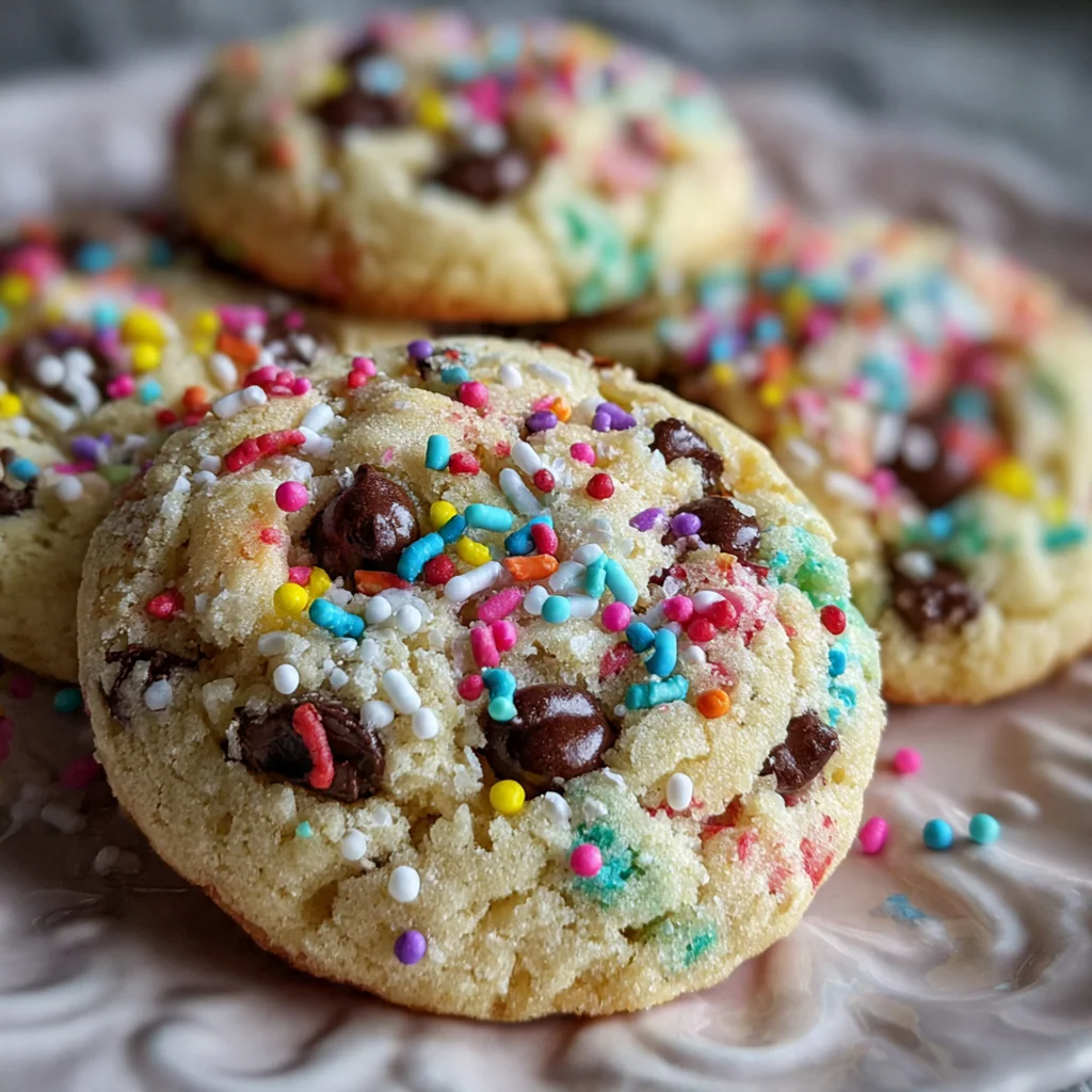 Santa Cake Mix Cookies